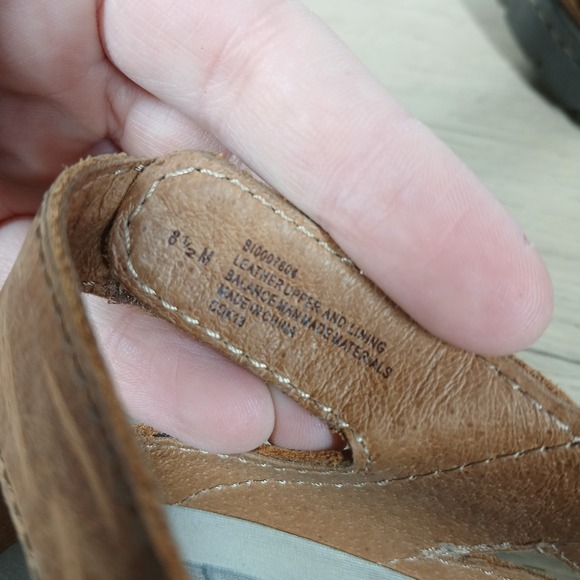 Vionic Sandals Women 8.5M Brown Suede Closed Toe Comfort Casual Summer Slingback - Picture 10 of 11